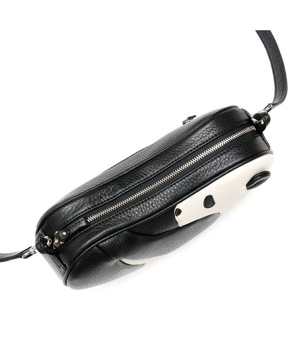 IBIZA アニマーダ　牛革　ショルダーバッグ(S)(パンダ) 黒