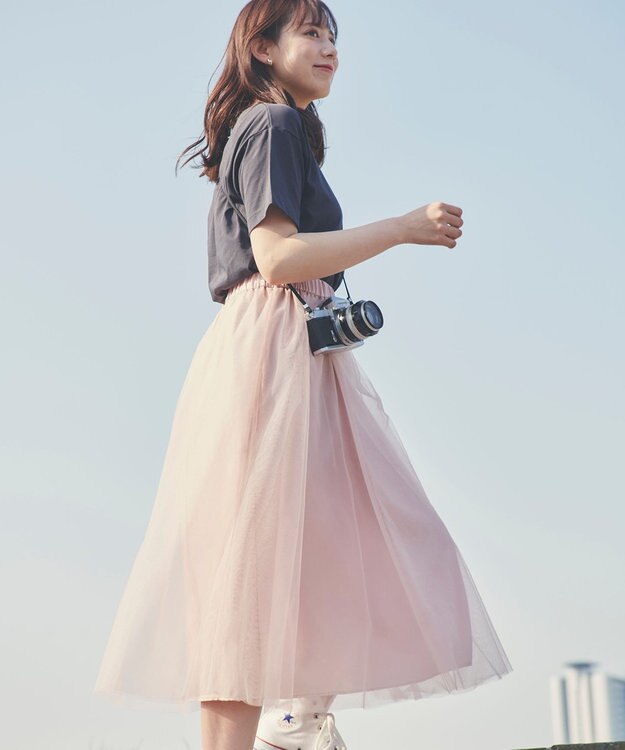 Feroux チュール スカート ピンク系