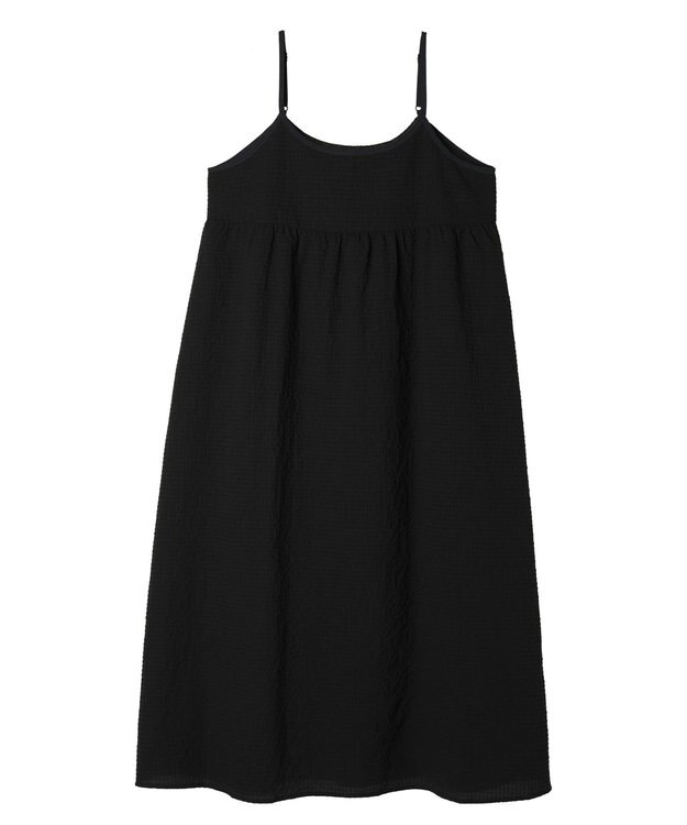 earth music&ecology バックリボンキャミワンピース Black