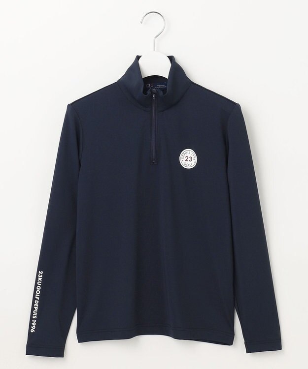23区GOLF 【WOMEN】ソフトクール ハーフジップ ネイビー系