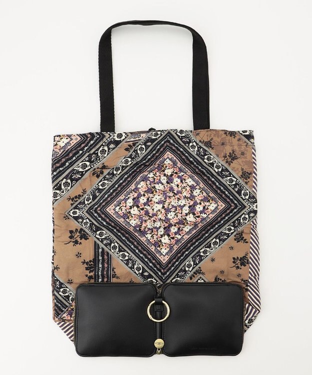 GRACE CONTINENTAL Fabricトートバッグ ベージュ