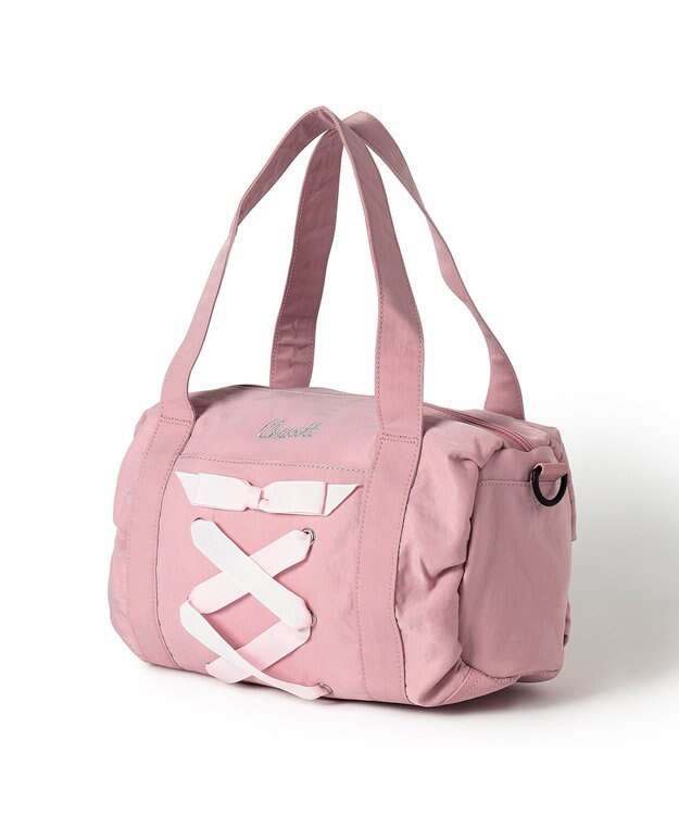 Chacott リボンミニ２WAYバッグ グレイッシュローズ