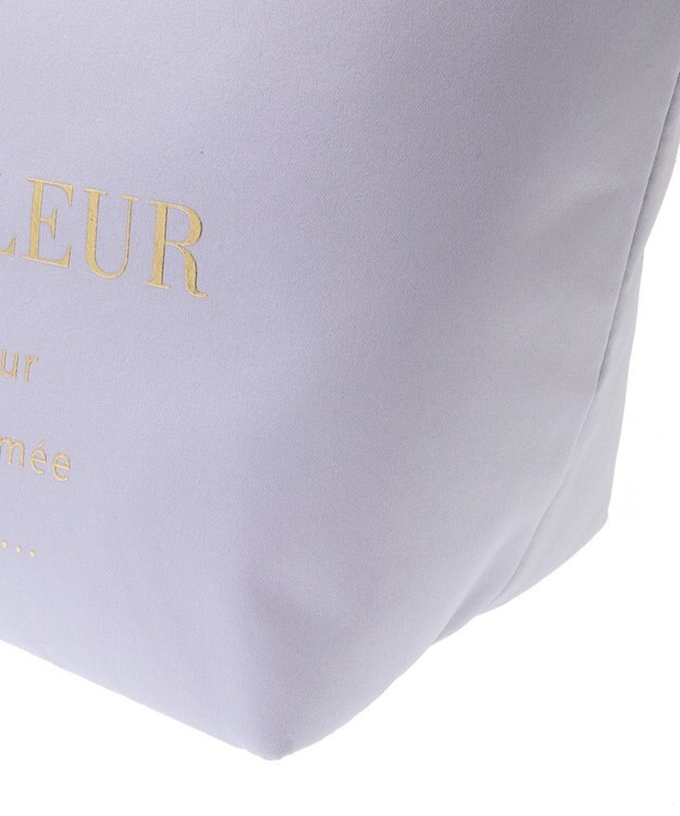 Maison de FLEUR ブランドロゴフリルハンドルトートSバッグ Lilac