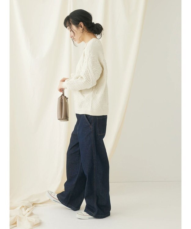 CRAFT STANDARD BOUTIQUE リサイクルポリエステルパッチワークプルオーバー Ivory
