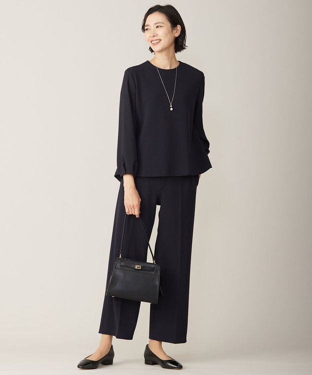 J.PRESS LADIES デザインパールワントップ ネックレス シルバー系