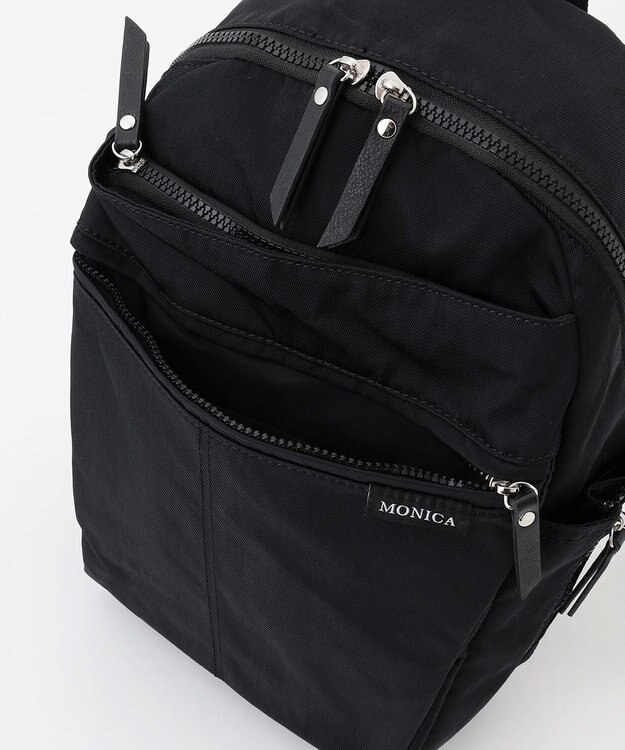 LA BAGAGERIE 【MONICA】サイドジップリュックサック ブラック