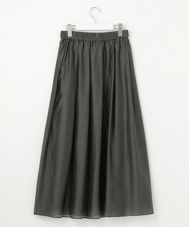 自由区 L 【洗える】エアリー スカート スレート