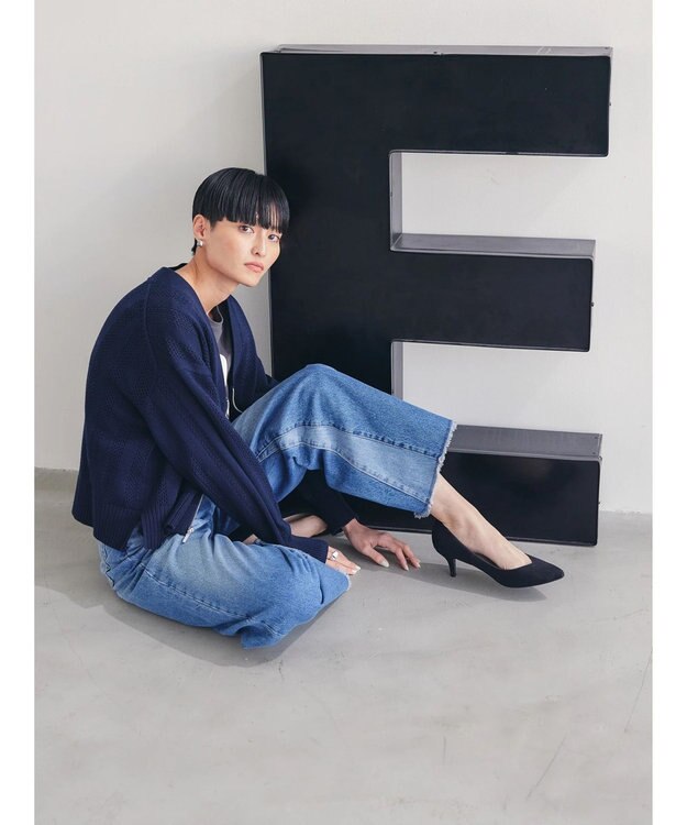 AMERICAN HOLIC 切替フレアデニム Indigo