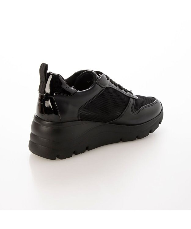 ing <ing>【WEB限定】厚底メッシュスニーカー ブラック