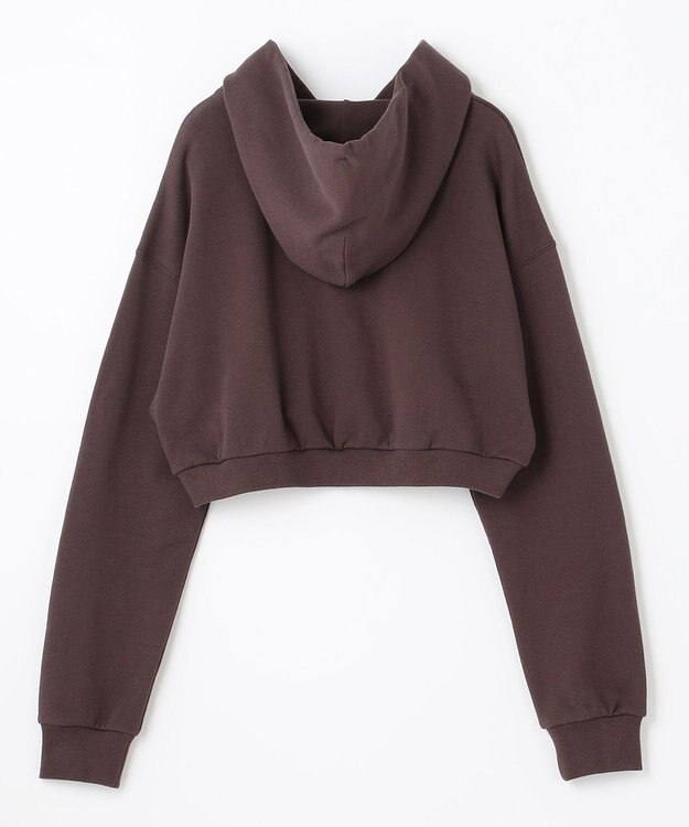 NAVE クロップドフーディ ダークブラウン系