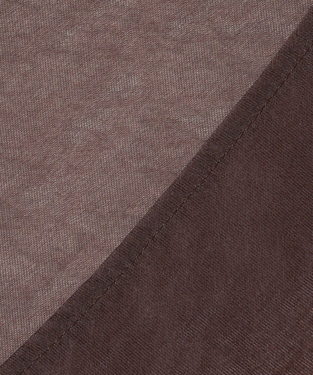 uncrave シアー オーガンジー ペプラム トップス ブラウン