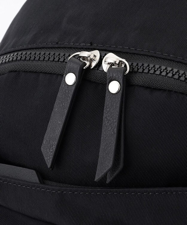 LA BAGAGERIE 【MONICA】サイドジップリュックサック ブラック