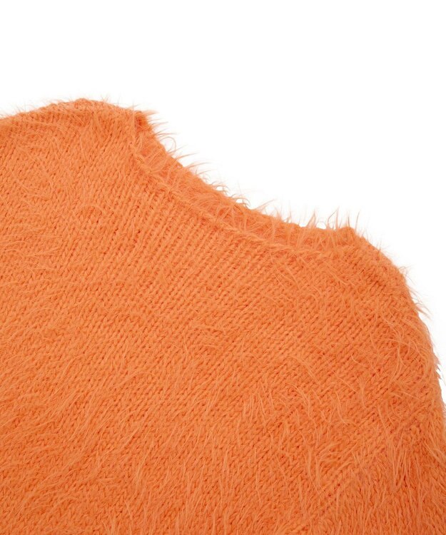 YECCA VECCA フェザーMIXロービングニット Orange