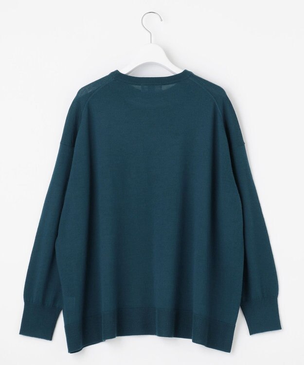 J.PRESS LADIES 【洗える】DRALON MERINO ニット ピーコックグリーン系