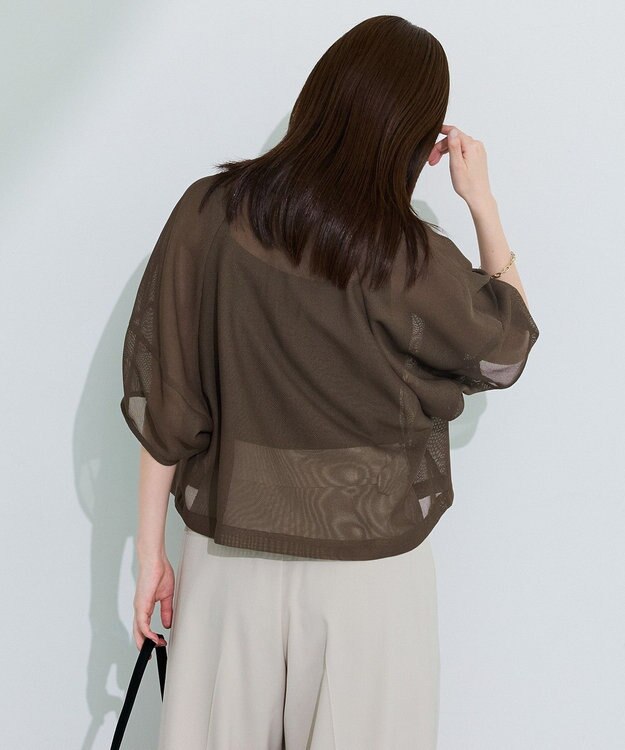 Green Parks ５分袖メッシュジャケット Mocha
