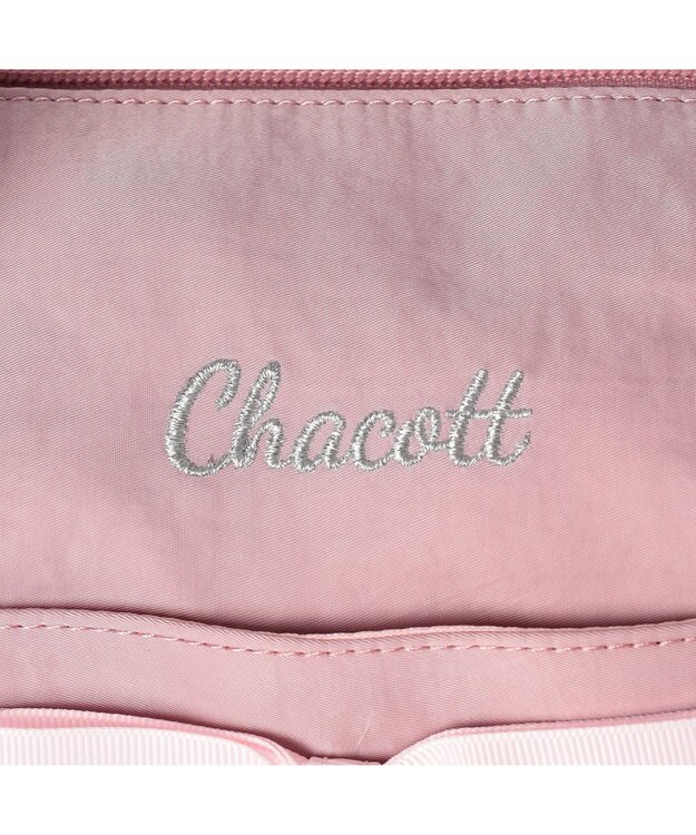 Chacott リボンミニ２WAYバッグ グレイッシュローズ
