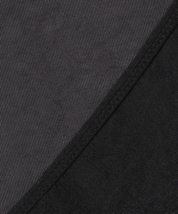 uncrave シアー オーガンジー ペプラム トップス ブラック（久慈暁子さん着用）