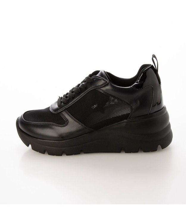 ing <ing>【WEB限定】厚底メッシュスニーカー ブラック
