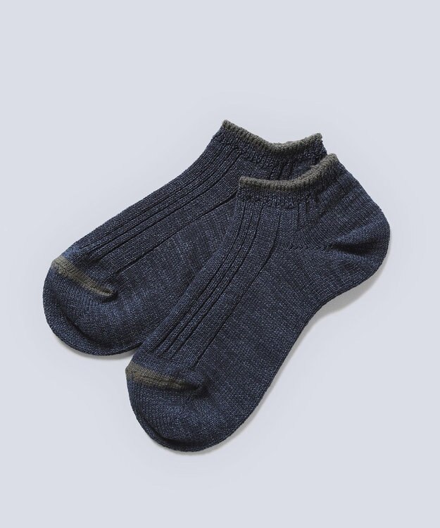 WHITE MAILS 【UNISEX】PAPER WIDE RIB ANKLE SOCKS ソックス コン