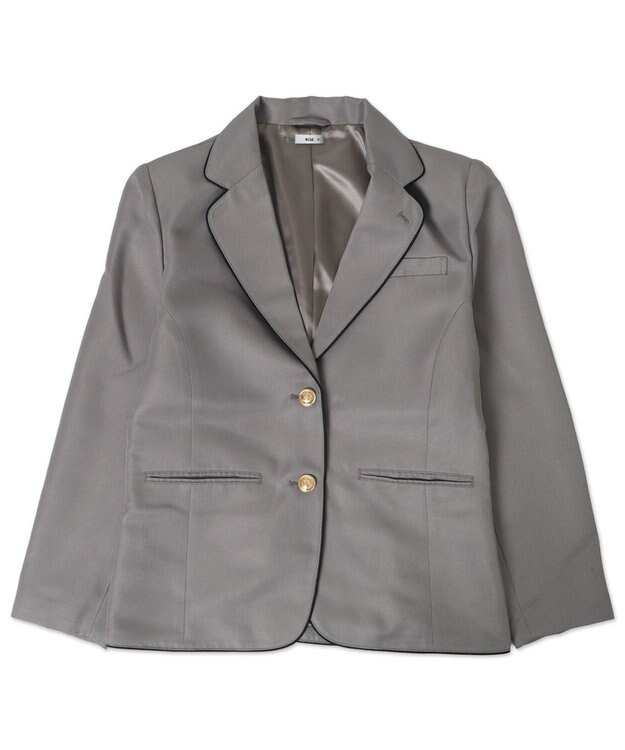 WEGO 【SCHOOLITEM】スクールパイピングブレザー グレー