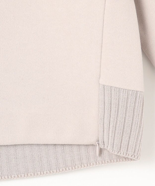 J.PRESS LADIES S ニードルパンチ ハイネック カットソー ベージュ系