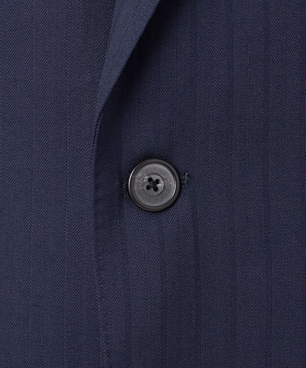 GOTAIRIKU シワになりにくい【御幸毛織/みゆきけおり】DRY SPINNER(ドライスピナー)スーツ（ネイビーストライプ） ネイビー系1
