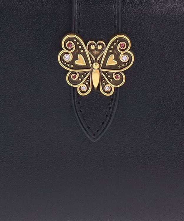 ANNA SUI ロジェ 口金二つ折り財布 ブラック