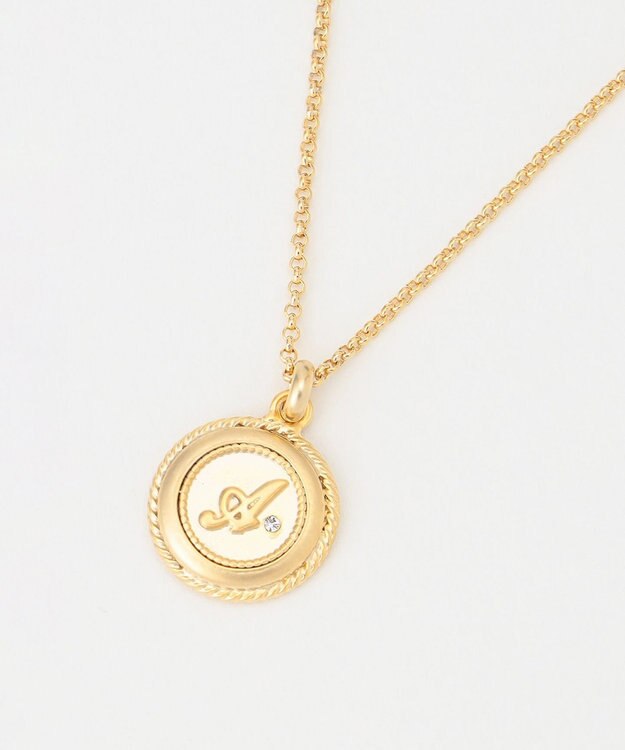 J.PRESS LADIES 【リバーシブル】イニシャルコイン ネックレス A