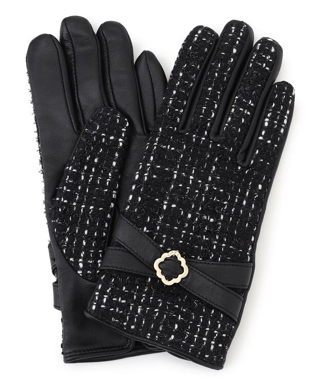 TOCCA 【タッチパネル対応】TWEED GLOVES 手袋 ブラック系
