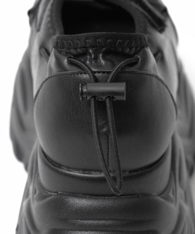 WEGO コードデザイン厚底ボリュームシューズ ブラック