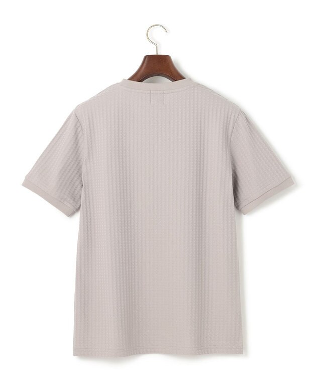 J.PRESS MEN シンプルかつアクセントの効いたデザインが魅力【UVカット / 吸水速乾】【J.PRESS PREMIUM JERSEY】リンクスチドリTシャツ ライトグレー系