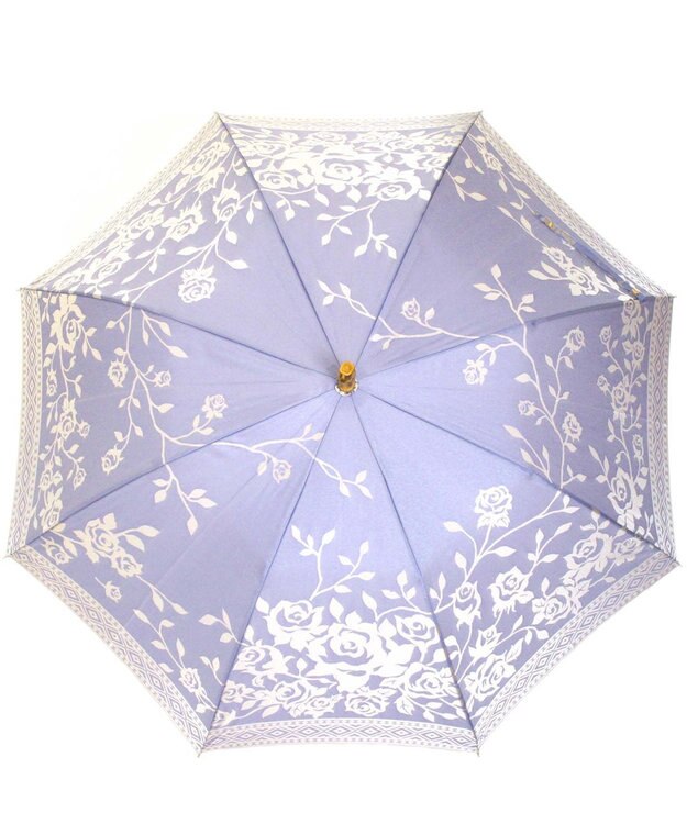 槇田商店 Kirie バラ ロイヤルパープル 長傘 藤色