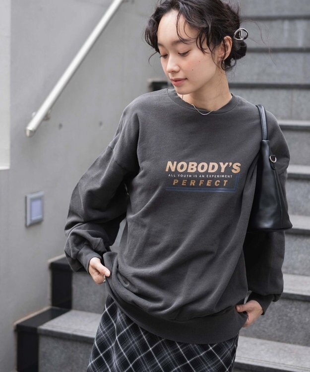 WEGO ヴィンテージライクピグメントスウェット 柄1