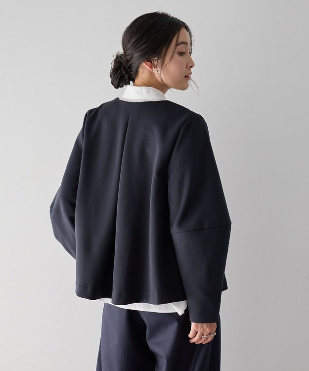 YECCA VECCA ダンボールニットジャケット Navy