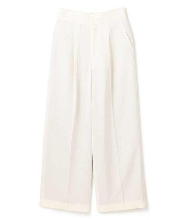 uncrave マット サテン ワイドパンツ（uncrave STANDARD） エクリュ