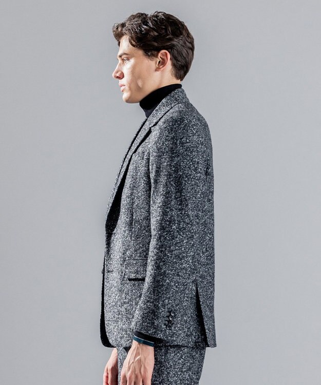 JOSEPH HOMME ROMA TWEED JERSEY JACKET ライトグレー系
