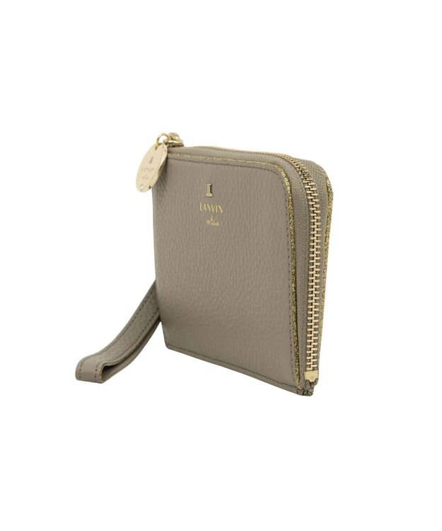 LANVIN en Bleu メラニー キーリング付きマルチケース グレージュ