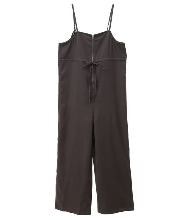 Green Parks ウエストリボンサロペット Gray