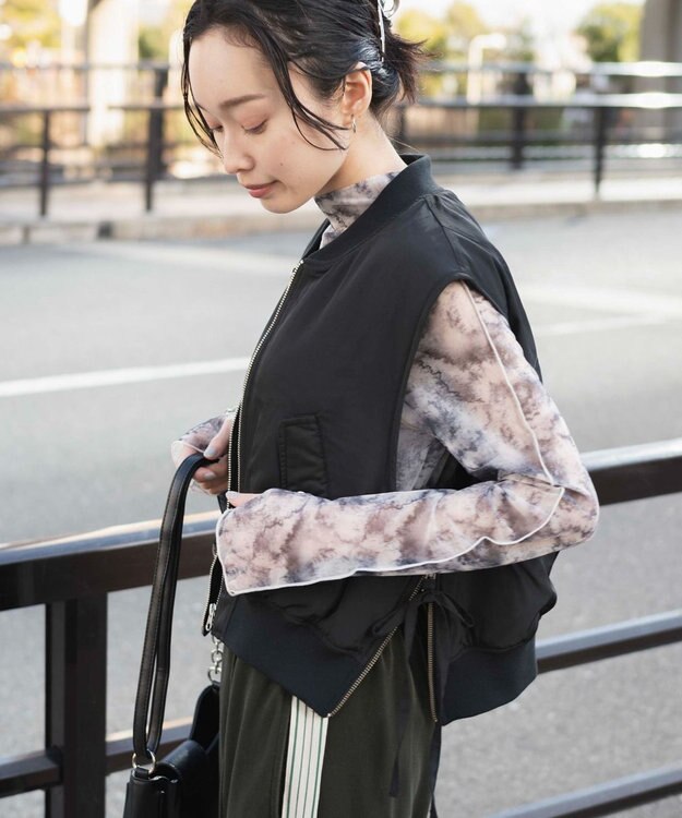 WEGO ショートMA－1ベスト ブラック