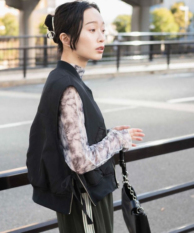 WEGO ショートMA－1ベスト ブラック