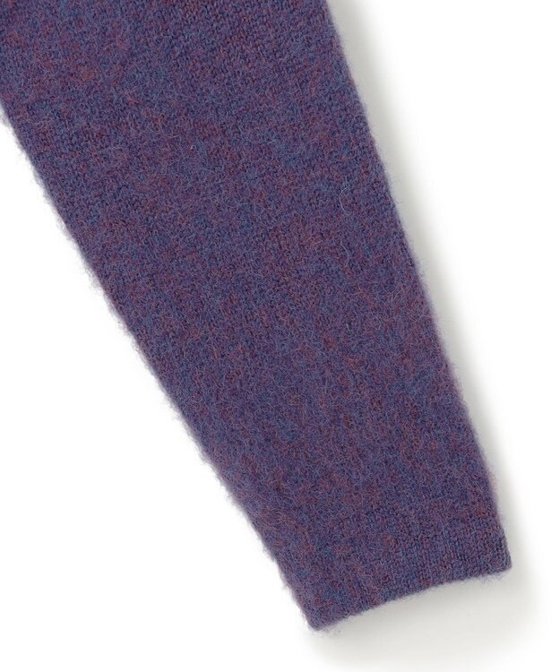 J.PRESS MEN 【J.PRESS ORIGINALS】Shaggy Dog Sweater Cardigan / Japan Made パープル系