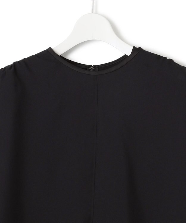 23区 S 【一部店舗限定/UVカット/洗える】ライトウェイトツイル ケープ付き ワンピース ブラック系