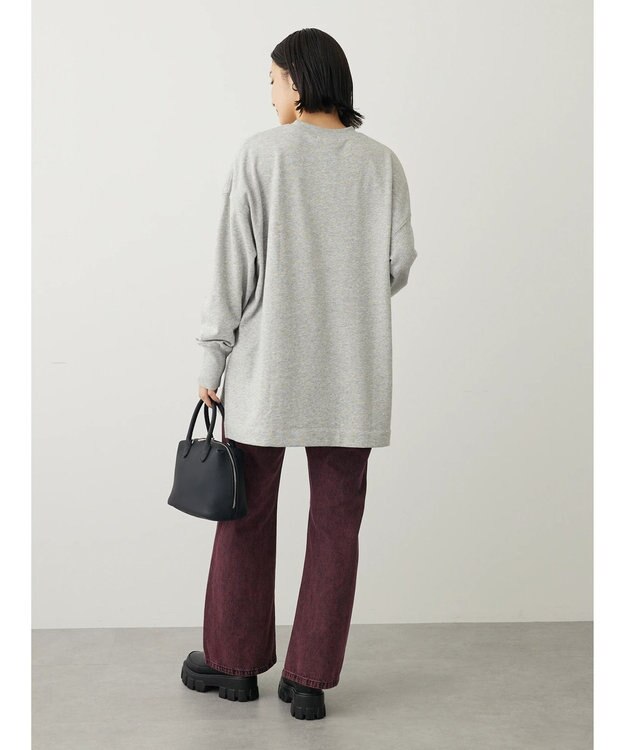 Green Parks ＢＰセンターシームミニ裏毛プルオーバー Gray Mixture