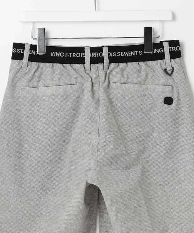 23区GOLF 【MEN】【キングサイズ/ストレッチ】クールドット柄ハーフパンツ ライトグレー系5