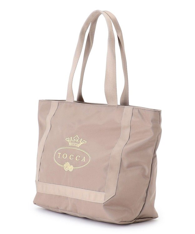 TOCCA 【A4サイズ対応・サスティナブル素材】RAINY WAY 2SET BAG レイントートバッグ ベージュ系