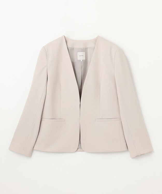 ANY L 【手洗い可/ストレッチ/セットアップ可】イージーケアジャケット ベージュ