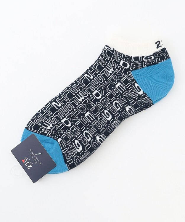 23区GOLF 【MEN】総ロゴ アンクルソックス ネイビー系5