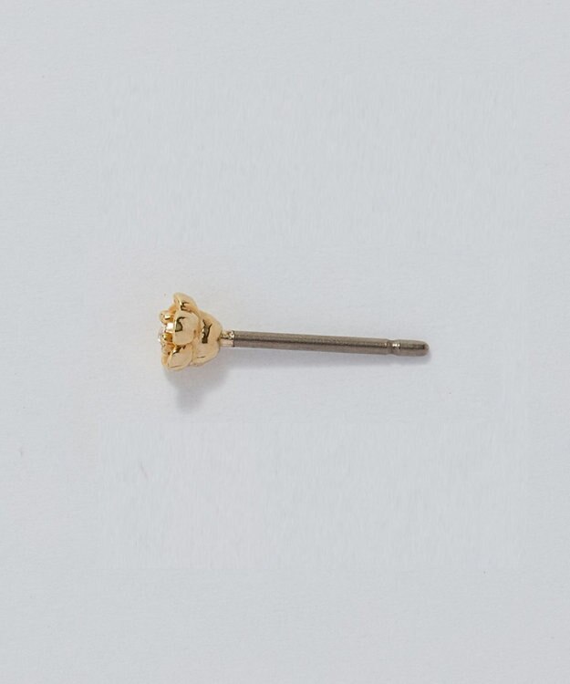 Phoebe 【金属アレルギー対応】プチフラワービジュースタッドピアス　クリア/ニッケルフリー（片耳） クリア