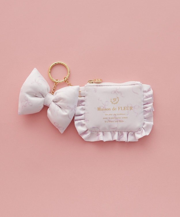 Maison de FLEUR ブランドロゴポーチチャーム Pink