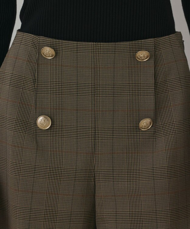 GRACE CONTINENTAL ダブルボタンショートパンツ マルチ